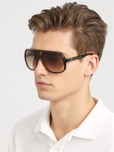 gucci matte black plastic aviator sunglasses|Gucci aviator sunglasses on sale.